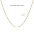 Bold Alphabet Letter Initial Charm Necklace in Gold Tone
